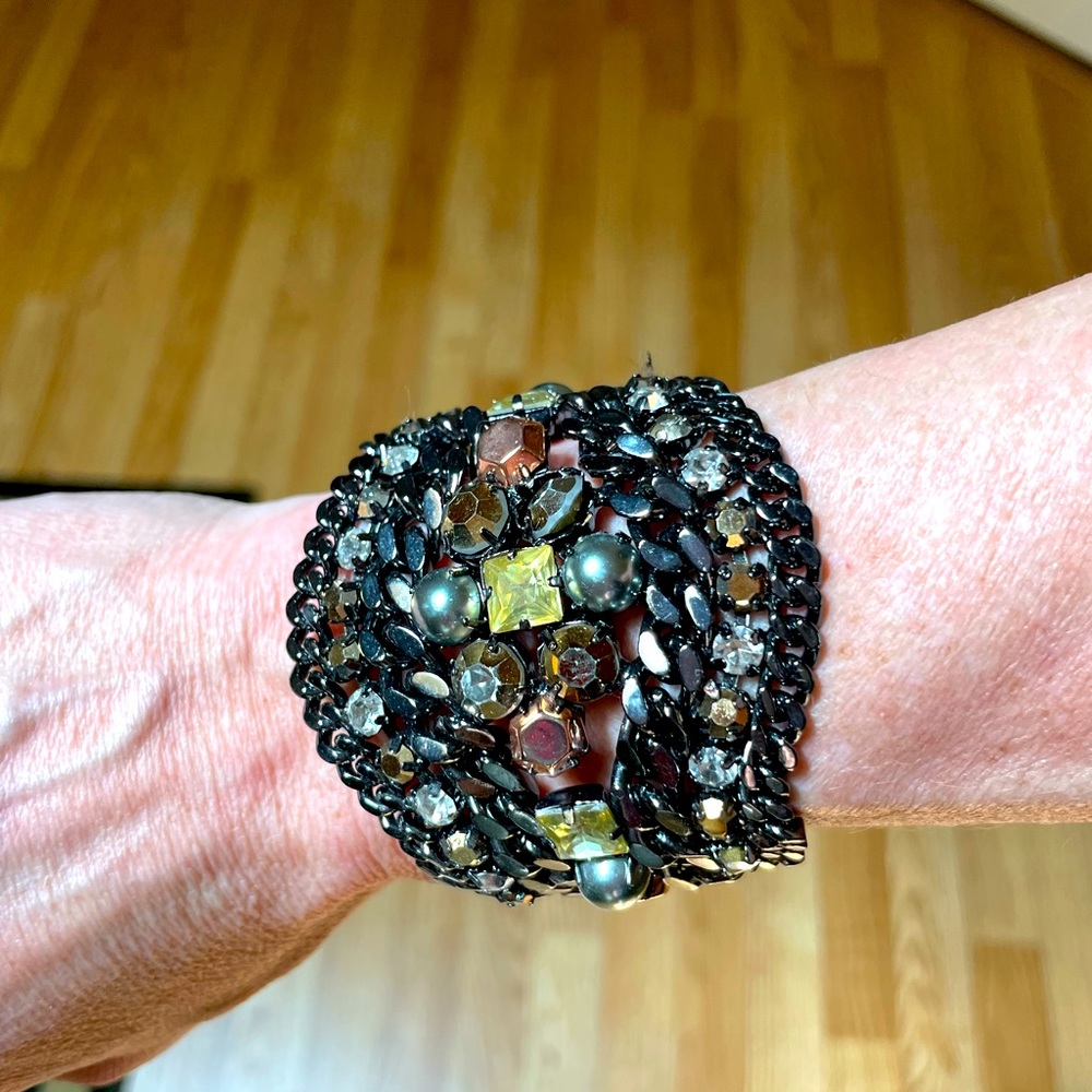Stella and Dot jeweled cuff bracelet